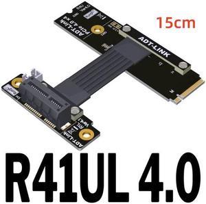 Weastlinks M.2 NVMe PCIE 1x 4.0 to M.2 NVMe Key M Riser Adapter Card Extension female chassis M2 PCI-Express X1 Sata Power Cord