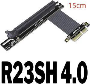 Weastlinks PCIe 4.0 x4 to x16 Riser Cable 32G/bps PCI-E 4x 16x Extender Conversion Cable PCI Express GEN4