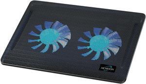 AICHESON Laptop Cooling Pad 2 1000RPM Fans Portable Computer Cooler Blue LEDs S007