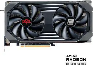 PowerColor RED DEVIL Radeon RX 6600 XT 8GB GDDR6 PCI Express 4.0 ATX Video Card 6600XT 8GBD6-3DHE/OC