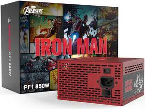 Thermaltake Toughpower(Tt) PF1 850W  Iron Man Edition Marvel authorized, 80+ Platinum Full Modular Japanese capacitor Power Supply PS-TPD-0850FNFAPC-2