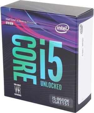 Intel Core i5-8600K Coffee Lake Desktop Processor i5 8th Gen, 6-Core up to 4.3 GHz LGA 1151 (300 Series) 95W BX80684I58600K Intel UHD Graphics 630