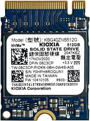 Kioxia / Toshiba 512GB NVMe PCIe M.2 2230 SSD 30mm Half Size KBG40ZNS512G, Steam Deck,OEM