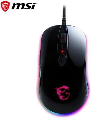 MSI Intorceptor DS102 RGB V2 GAMING MOUSE -  Black ,PWM-3325 optical sensor, up to 10000 dpi, USB 2.0 Wired Connection