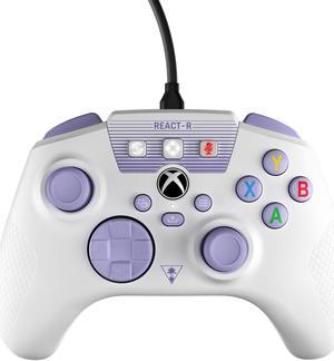 Turtle Beach REACT-R Wired Controller for Xbox & Window PCs. - White/Purple (	
TBS-0732-01)