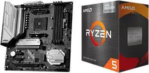 MSI MAG B550M MORTAR MAX WIFI Micro ATX Motherboard, MSI AM4 AMD Motherboard and AMD Ryzen 5 5600G - Ryzen 5 5000 G-Series Cezanne (Zen 3) 6-Core 3.9 GHz Socket AM4 65W,AMD Motherboard CPU Combo MSI MAG B550M MORTAR MAX WIFI Micro ATX Motherboard, MSI AM4 AMD Motherboard and AMD Ryzen 5 5600G - Ryzen 5 5000 G-Series Cezanne (Zen 3) 6-Core 3.9 GHz Socket AM4 65W,AMD Motherboard CPU Combo
