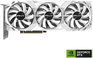PNY GeForce RTX 4070 Ti 12GB  Verto White Limited Edition Graphics Card DLSS 3, Triple Fan, 12GB GDDR6X , White Video Card
