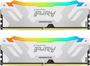 Kingston Fury Renegade 64GB (2 x 32GB) 288-Pin PC RAM DDR5 6000 (PC5 48000) Memory (Desktop Memory) Model KF560C32RWAK2-64