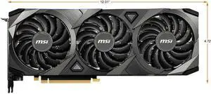 MSI Ventus GeForce RTX 3080 10GB GDDR6X PCI Express 4.0 Video Card RTX 3080 VENTUS 3X PLUS 10G OC LHR
