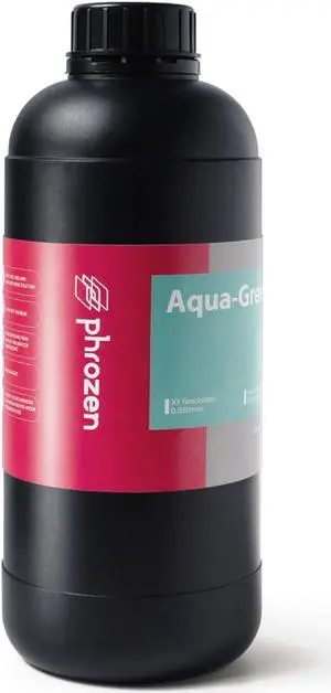 PHROZEN 3D Printer Rapid Aqua Green Resin, 405nm UV-Curing Photopolymer Resin for Low Shrinkage, High Precision Printing, Low Odor, Non-Brittle, Non Toxic, Easy to Print, and Fast Printing (1KG)