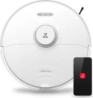 Roborock S8 Robot Vacuum and Mop Cleaner, DuoRoller Brush, 6000Pa Suction, ReactiveAI 2.0 Obstacle Avoidance, Sonic Mopping, Auto Lifting Mop, Works with Alexa, Perfect for Pet Hair, White (Renewed)