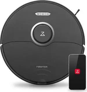roborock S8 Robot Vacuum and Mop Cleaner, DuoRoller Brush, 6000Pa Suction, ReactiveAI 2.0 Obstacle Avoidance, Sonic Mopping, Auto Lifting Mop, Works with Alexa, Perfect for Pet Hair, Black(Renewed)