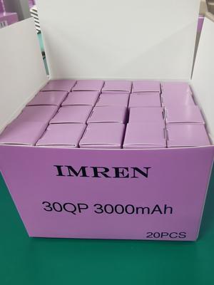 IMREN 20PCS Rechargeable Battery 3.7V 3000mAh 15A Capacity Li-ion Rechargeable Battery For Flashlight Torch Battery