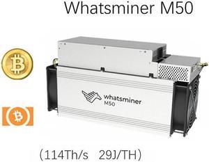 Whatsminer M50 Serials M50 achieve 114 TH/s at 29 J/T With PSU