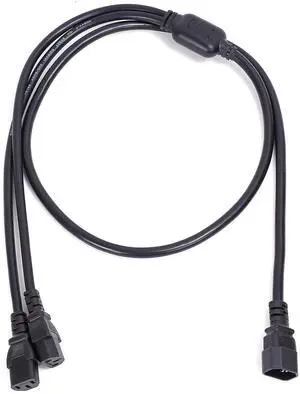 Bitmain Antminer Power Cord Extension,C14 to Dual C13 Y Splitter Power Cable,4.92FT/1.5m, 13 AWG