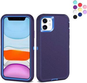 iPhone 11 Heavy Duty Case {Shock Proof-Shatter Resistant - Defender Rubber- Compatible for iPhone 11} Color Blue