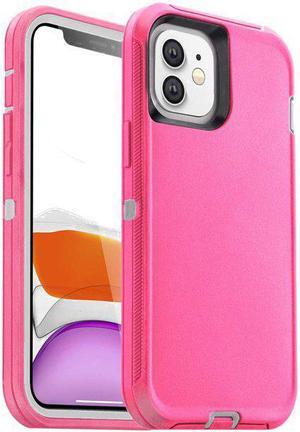 iPhone 11 Heavy Duty Case {Shock Proof-Shatter Resistant - Defender Rubber- Compatible for iPhone 11} Color Pink