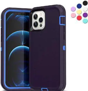 iPhone 14 Pro Max Heavy Duty Case {Shock Proof,Shatter Resistant, Protective Rubber with 3 Layer Shell Case Compatible for Apple iPhone 14 Pro Max 6.7 in, 2022 Release} Color Blue