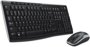 Logitech MK270 Wireless Combo Keyboard/Mouse USB Black 920-004536