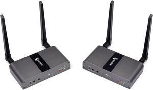 ClearClick Extend+Expand Wireless HDMI Transmitter & Receiver Kit - 5 GHz, Up to 650' Range, IR & USB Transmission (1 Transmitter + 1 Receiver Kit, Supports 4 RX)