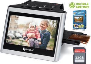 ClearClick Virtuoso 2.0 (Second Generation) 22MP Film & Slide Scanner with Extra Large 5" LCD Screen - Convert 35mm, 110, 126 Slides and Negatives (Bundle Edition)