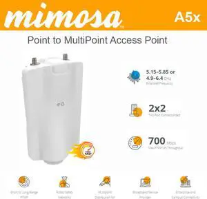 Mimosa Networks - A5X - Mimosa Networks A5x 5GHz 700Mbps 2x2 MU-MIMO AP(a)