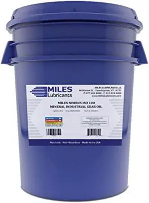 MILES LUBRICANTS M00600203 5 gal Gear Oil Pail 100 ISO Viscosity, 85W SAE, Amber