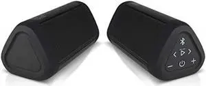 OontZ Angle 3 Ultra (4th Gen) Waterproof 5.0 Bluetooth Speaker, Two Speaker Edition, 14 Watts, Hi-Quality Sound & Bass, 100 Ft Wireless Range, Bluetooth Speakers by Cambridge SoundWorks (Black)