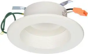 Halo RL460WH927PK 4 Inch LED Retrofit Recessed Baffle Trim RL4 Series Round Matte White