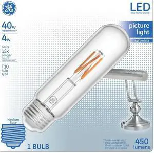 GE LED 40 Watt equivalent 5 inch T10 Soft White Furniture Picture Light (4 pack)