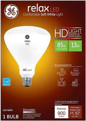 GE LED 49525 Relax LED 13w Dimmable BR30 soft white GE LED 49525 Relax LED 13w Dimmable BR30 soft white