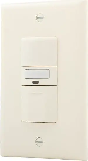 Eaton Wiring Devices VS310U-A-K Vacancy Sensor Dual switch with NightLight, Almond