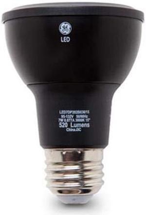 GE 93327 PAR20 LED Reflector Flood, 7 watts, 3000K Color Temp, 800 series, Dimmable, 520 lumen LED Light Bulb, Narrow Flood Beam