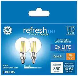 GE Refresh 40-Watt EQ Daylight Dimmable Light Bulbs (2-Pack)
