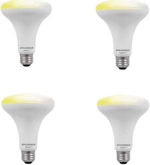 (4 bulbs) SYLVANIA SMART BR30 Soft White 8.5W LED Light Bulb for Apple HomeKit and Siri Voice Control, Dimmable, No Hub Required (74987)