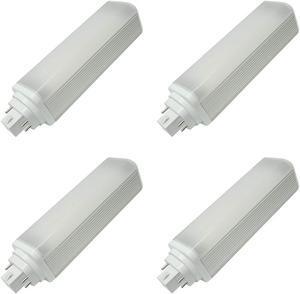 (4 bulbs) GE 39289 LED replacement for CFL, 18.5 watts, GX24q base, compatibility with 4 pin CFL sockets