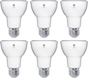 (6 bulbs) GE Lighting 89985 Energy-Smart LED Par20, 50-watt equivalent, 500 Lumen, Dimmable, LED Light Bulb with Medium Base, Soft White