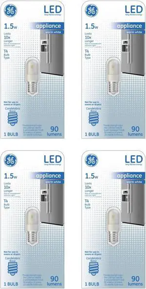 GE 28971/13370 LED Applicance Bulb T4 90 lumens 1T4/E12-OT  LED light bulb (pack of 4)