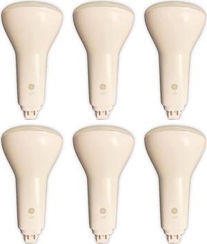 (6 bulbs) GE 33969 LED, 4 pin CFL replacement, G24q, 9 watt, 1200 lumen, 3000K Warm White, LED Light bulb, Vertical
