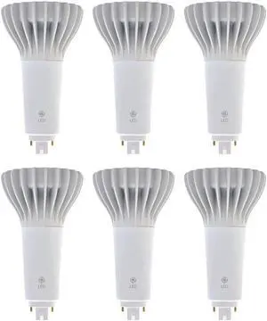 (6 bulbs) GE 39277 LED 4-Pin CFL replacement, 3000K Warm White, 18.5 watt, 1850 lumens LED lightbulb