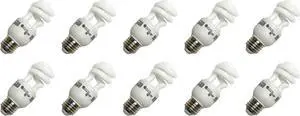 (case of 10) GE 42171 T3 Spiral CFL, Self-Ballasted, Medium Screw (E26) Base, 40 watt equivalent, Cool White, 9 watts, 520 lumens Compact Fluorescent Light Bulb (case of 10) GE 42171 T3 Spiral CFL, Self-Ballasted, Medium Screw (E26) Base, 40 watt equivalent, Cool White, 9 watts, 520 lumens Compact Fluorescent Light Bulb