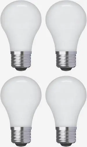 (4 bulbs) GE basic LED A15, Dimmable, 40 watt equivalent, soft white, HD light, medium base Ceiling Fan LED light bulb (4 bulbs) GE basic LED A15, Dimmable, 40 watt equivalent, soft white, HD light, medium base Ceiling Fan LED light bulb
