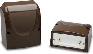 Evolve EWLS01040AF740N1FMDKBZ LED L-Series Wall Pack, Bronze, 4000K, Flush Mount
