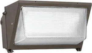 Hubbell LED Glass Wallpack WGH-225L-75-4K-U-JB-7PR perimeter lighting security warehouse area light, 4000K, 65 watts