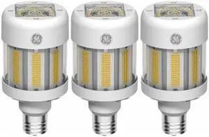 (case of 3) GE LED 93125012 Omni-Directional LED 50 watt, 3000K, 7500 Lumens, E26 base, HID replacement, LED50ED23.5M/730, LED CornCob Light Bulb, Type B Ballast Bypass