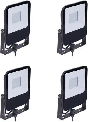 (case of 4) Philips Stonco LED Slim Flood Area Light, 9 watt, cool white 5000K, Knuckle mount, 1100 Lumens, bronze, 120-277V, security and architectural landscape luminaire
