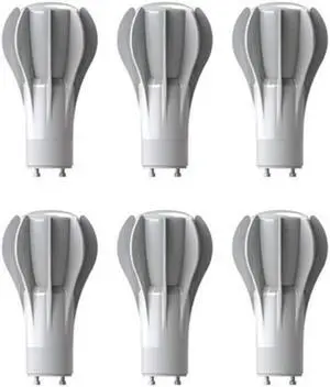 (case of 6) GE 92498 LED A21 OmniDirectional, GU24 base, 2700K Soft White cozy and warm, 16 watts, 1600 lumens, White finish, LED Light Bulb