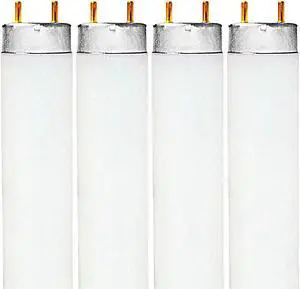 (4 tubes) Sylvania 23498  F15T12/DSW/RP 15 watt, 770 lumens,  3000K 18 Inch Medium Bipin T12 Fluorescent Lamp
