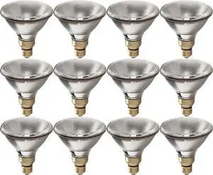 (12 bulbs) GE Lighting 90601 Energy-Efficient Halogen 67-Watt (90-watt replacement) 1500-Lumen PAR38 Spotlight Bulb with Medium Base