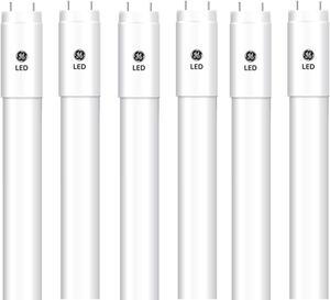 (case of 6) GE Lighting 37883 LED Linear 48 inch Plug and Play T8 Tube, 6 Count (Pack of 1), Daylight 6500K, 6 tubes